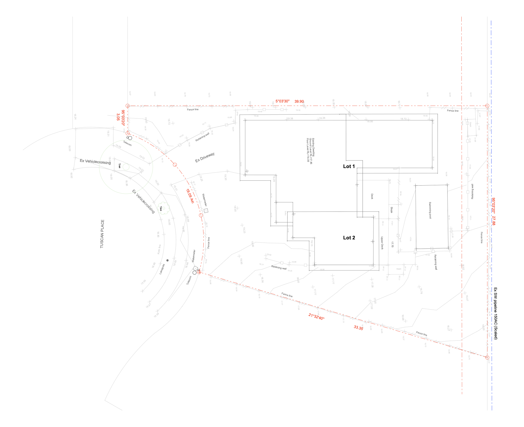 Compass Way Subdivision - Lot Boundary Layout